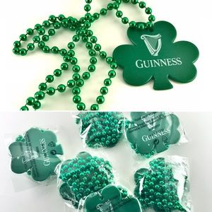 NEW (6) Guinness St. Patrick’s Shamrock Necklace
